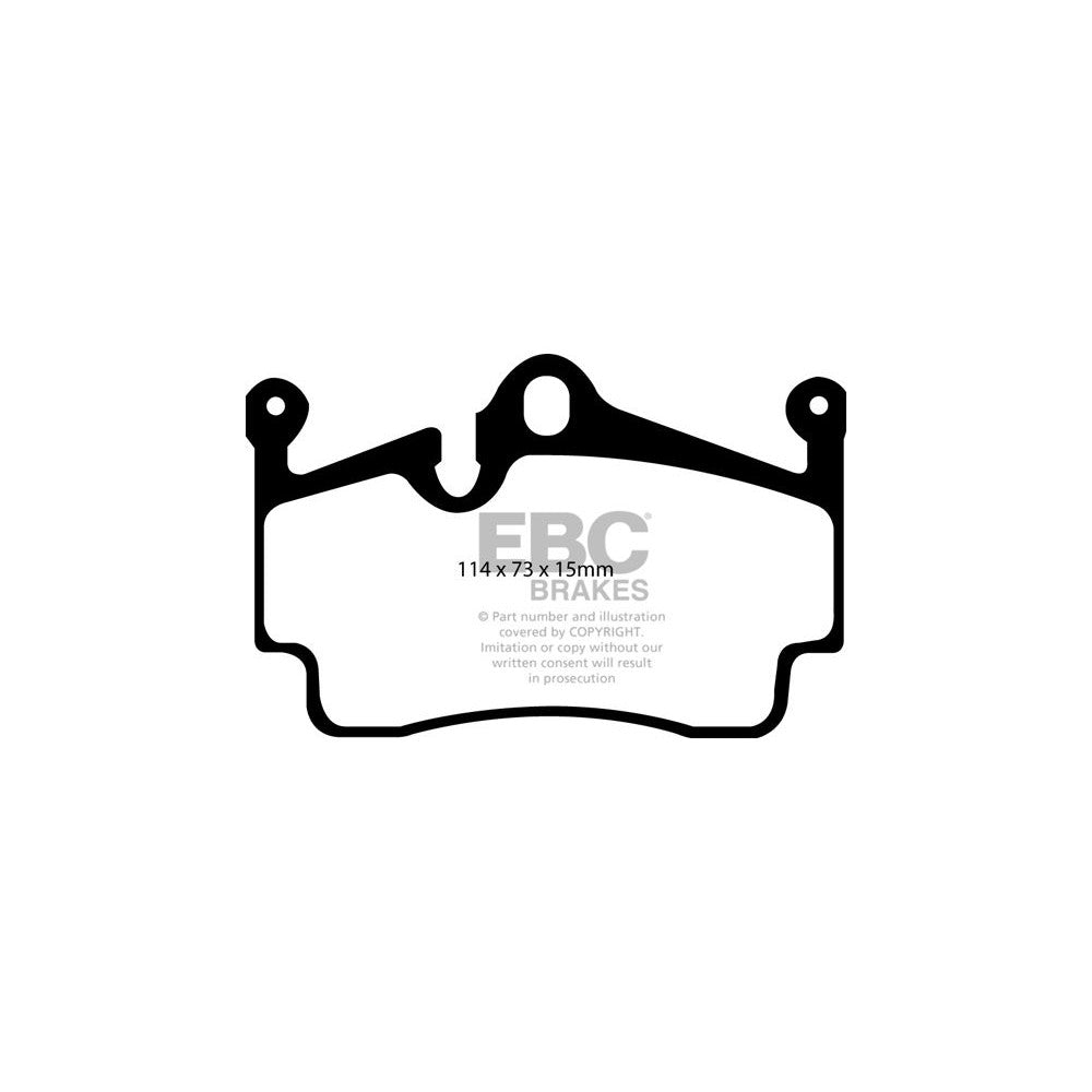 EBC RP-X Brake Pads 114mm x 73mm DP81920RPX - Rear