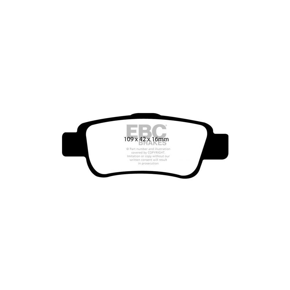 EBC Yellowstuff Brake Pads 109mm x 42mm DP41952R - Rear