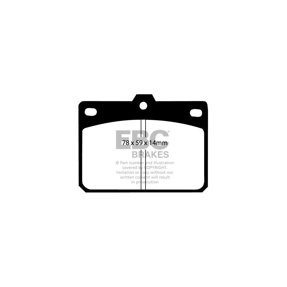 EBC Ultimax Brake Pads 78mm x 59mm DP196 - Front