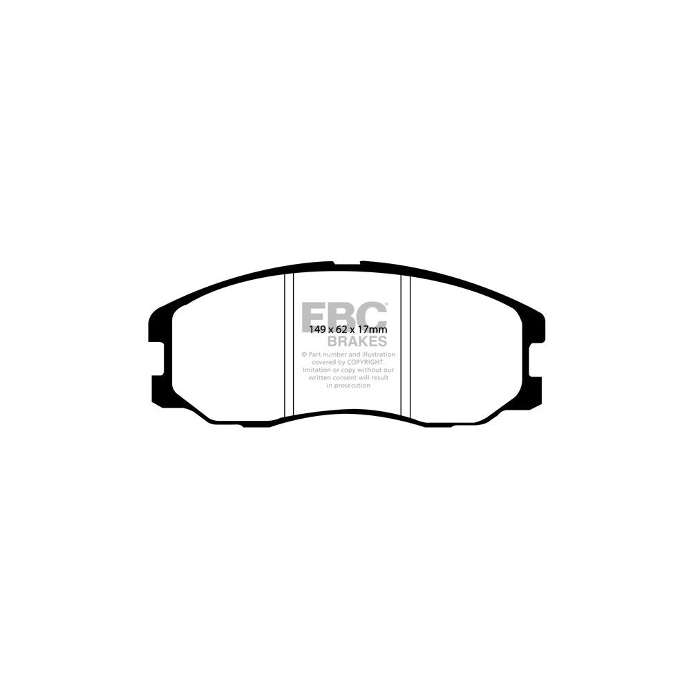 EBC Ultimax Brake Pads 149mm x 62mm DP1975 - Front