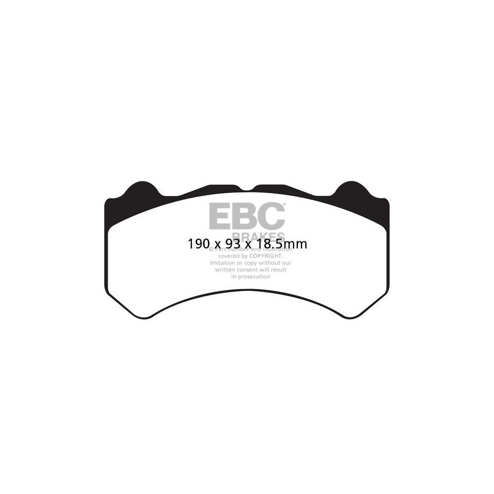 EBC RP-X Brake Pads 190mm x 93mm DP81983RPX - Front