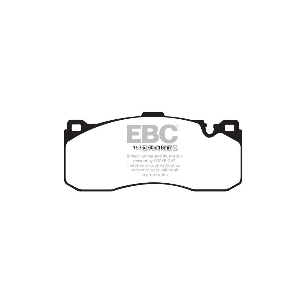 EBC Redstuff Brake Pads 163mm x 74mm DP31995C - Front