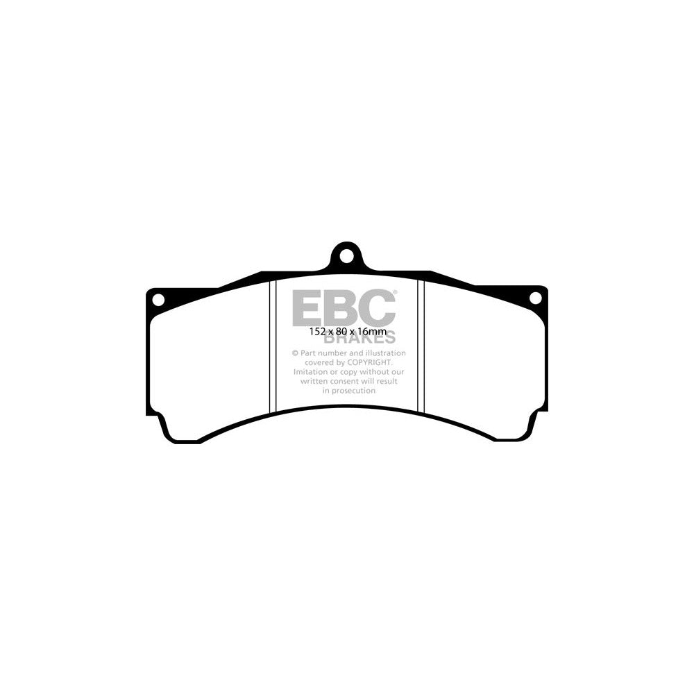 EBC Redstuff Brake Pads 152mm x 80mm DP3032C - Front