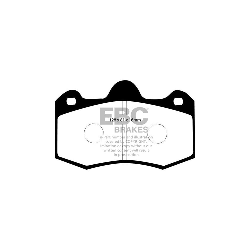 EBC Orangestuff Brake Pads 128mm x 81mm DP9036 - Front