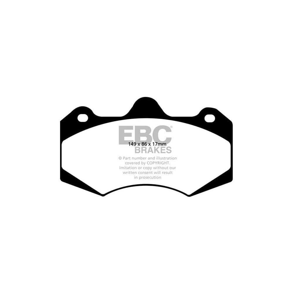 EBC Bluestuff NDX Brake Pads 149mm x 86mm DP5042NDX - Front
