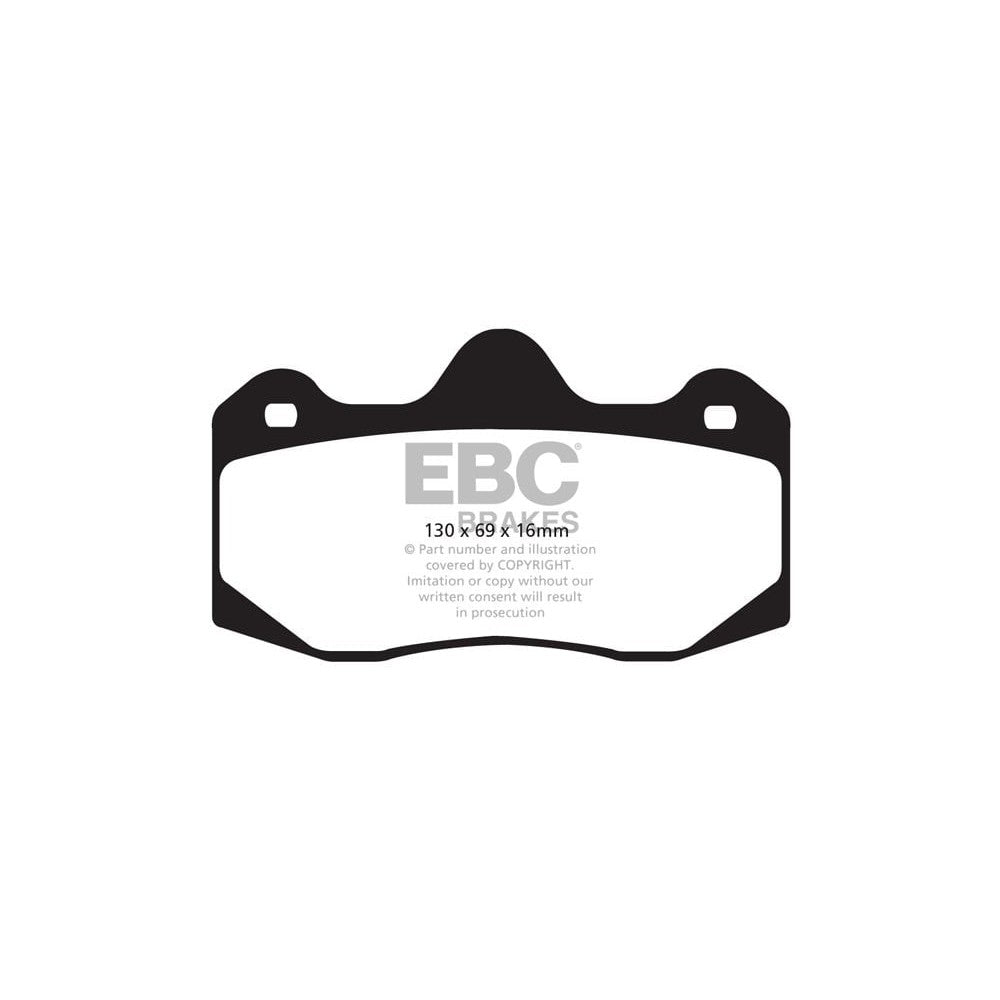 EBC Orangestuff Brake Pads 130mm x 69mm DP9049 - Rear