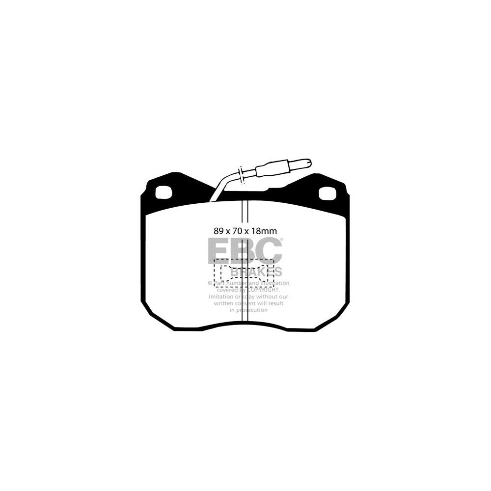 EBC Ultimax Brake Pads 89mm x 70mm DP239 - Front
