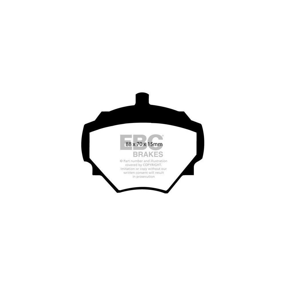 EBC Yellowstuff Brake Pads 88mm x 70mm DP4294R - Rear
