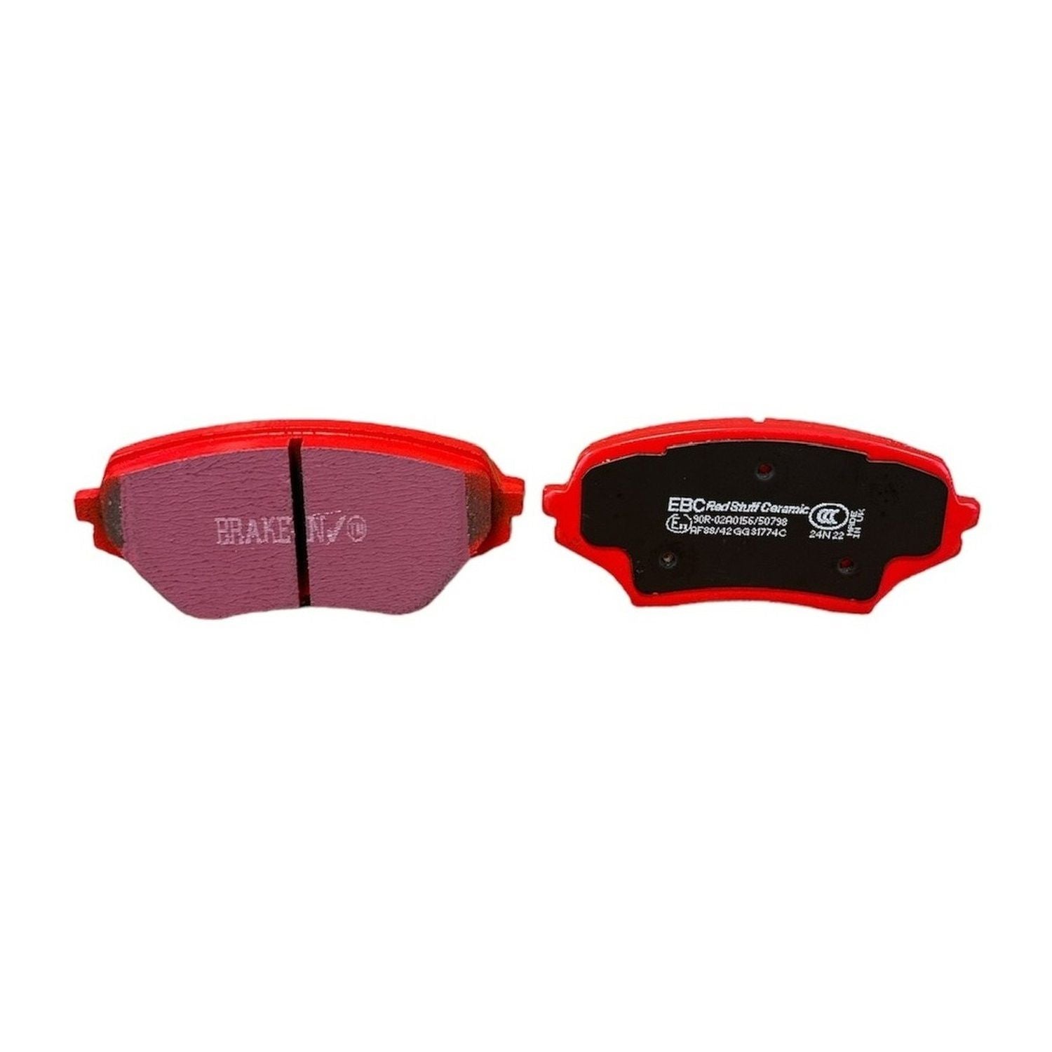 EBC Redstuff Brake Pads 123mm x 58mm DP31774C - Front