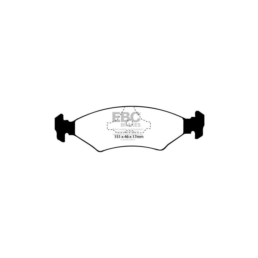 EBC Greenstuff 2000 Brake Pads 151mm x 46mm DP2415 - Front