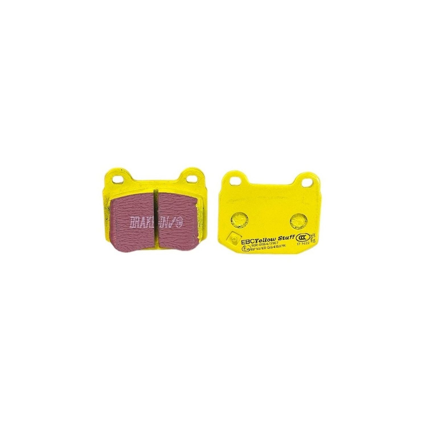 EBC Yellowstuff Brake Pads 76mm x 65mm DP41537R - Rear