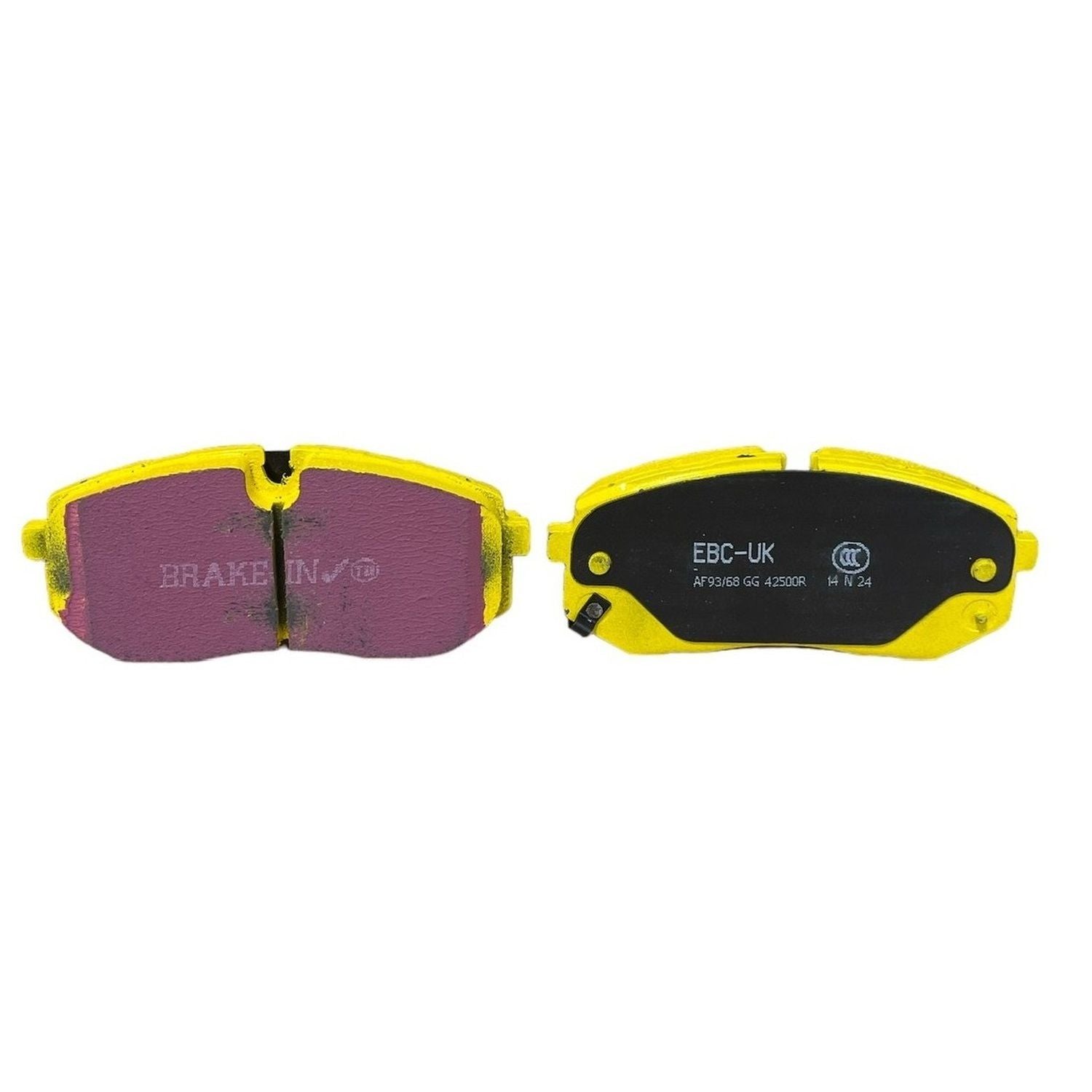 EBC Yellowstuff Brake Pads 137.5mm x 61.6mm DP42500R - Front