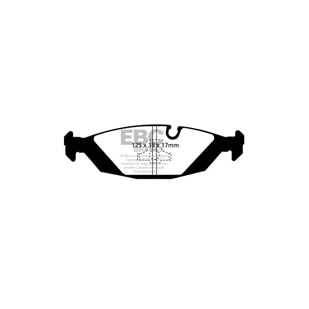 EBC Redstuff Brake Pads 125mm x 38mm DP3447C - Rear