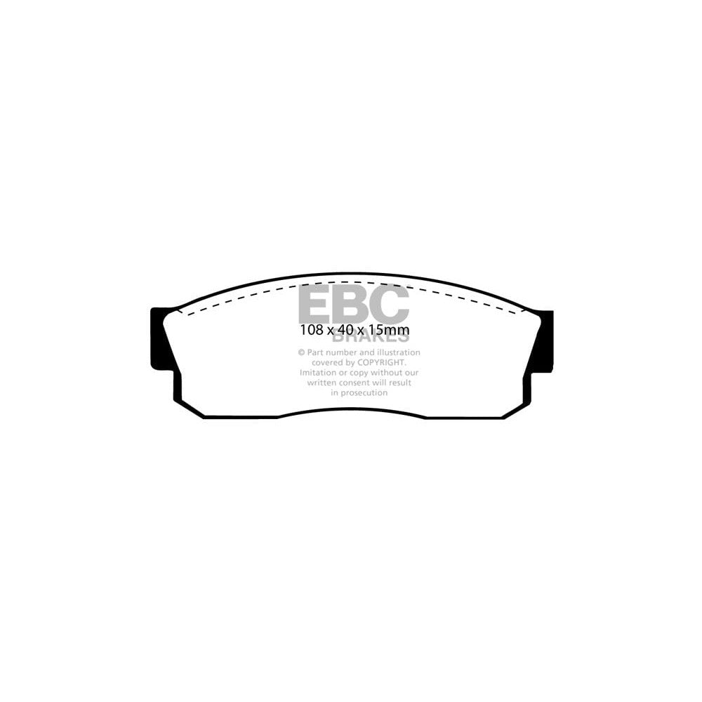 EBC Greenstuff 2000 Brake Pads 108mm x 40mm DP2452 - Front