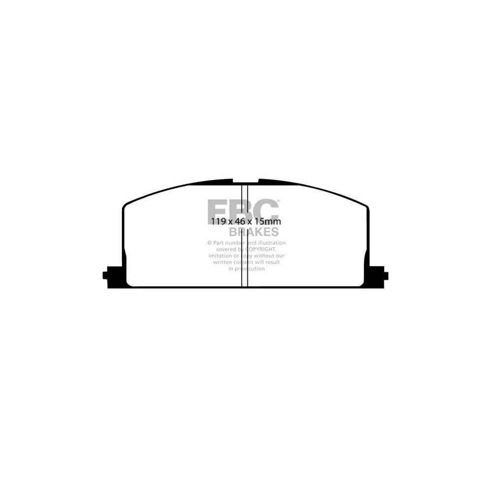 EBC Ultimax Brake Pads 119mm x 46mm DP453 - Front