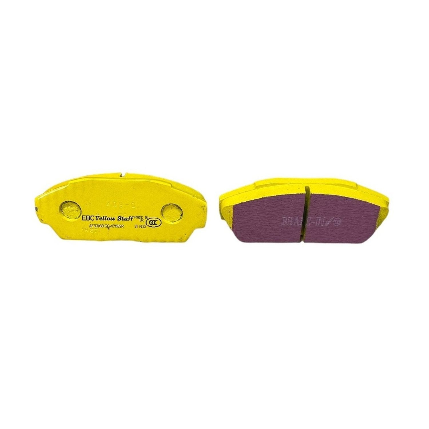 EBC Yellowstuff Brake Pads 129mm x 53mm DP4719/2R - Front