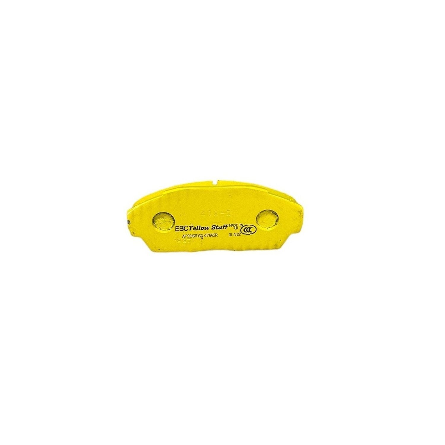 EBC Yellowstuff Brake Pads 129mm x 53mm DP4719/2R - Front