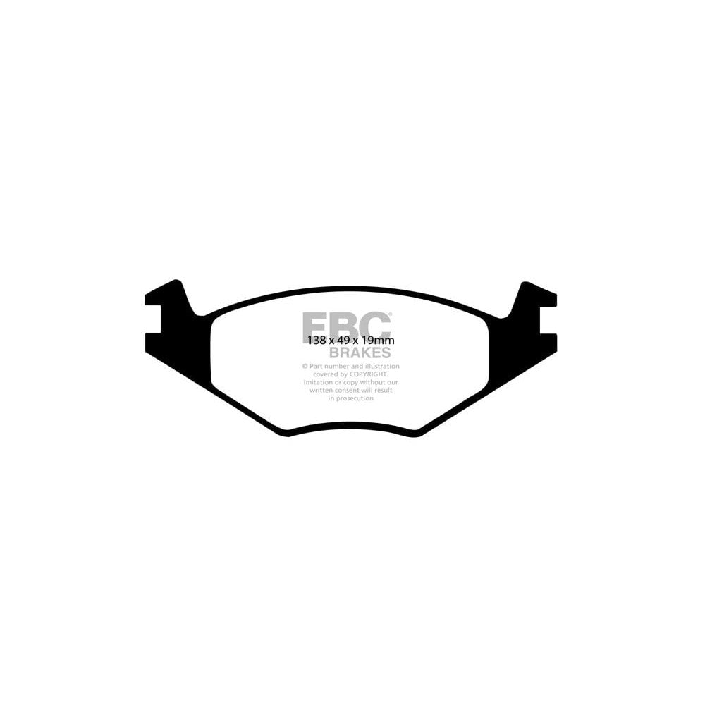EBC Greenstuff 2000 Brake Pads 138mm x 49mm DP2517/2 - Front
