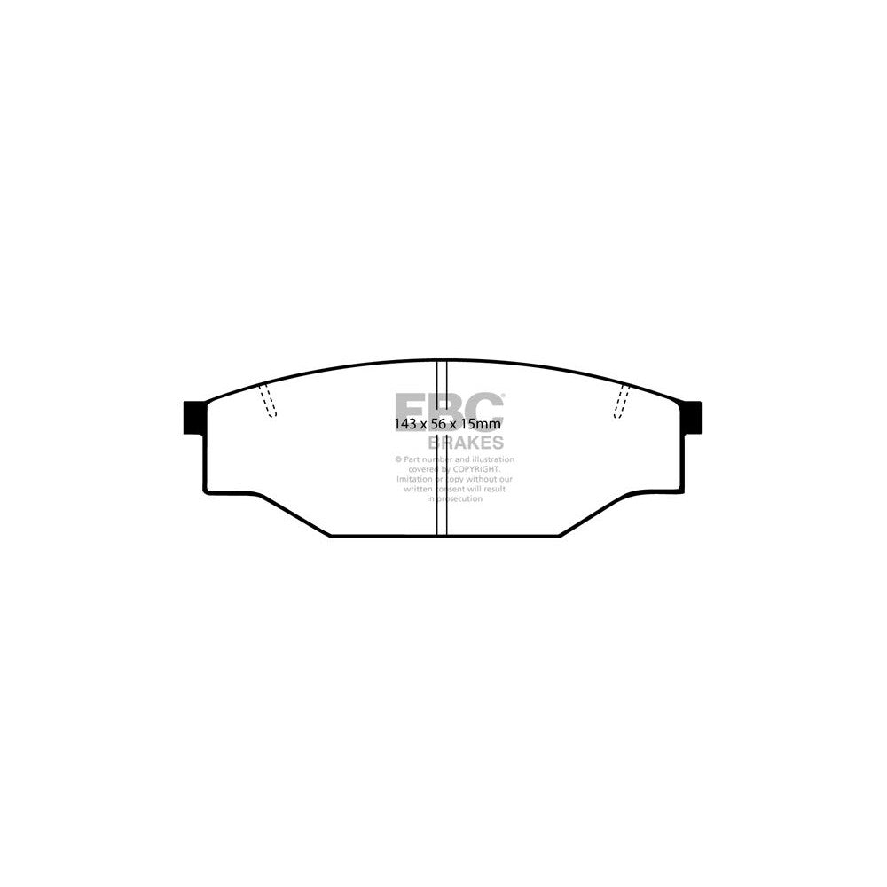 EBC Ultimax Brake Pads 143mm x 56mm DP539 - Front