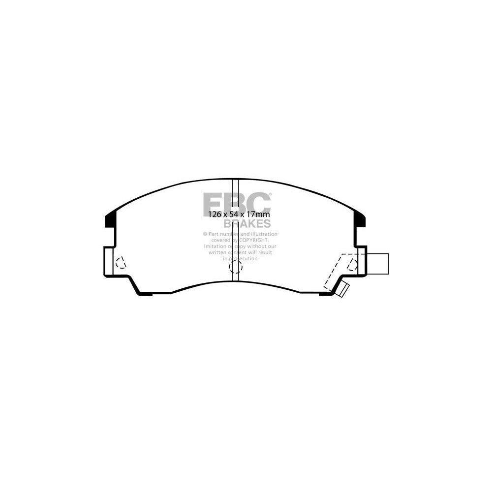 EBC Ultimax Brake Pads 126mm x 54mm DP582 - Front