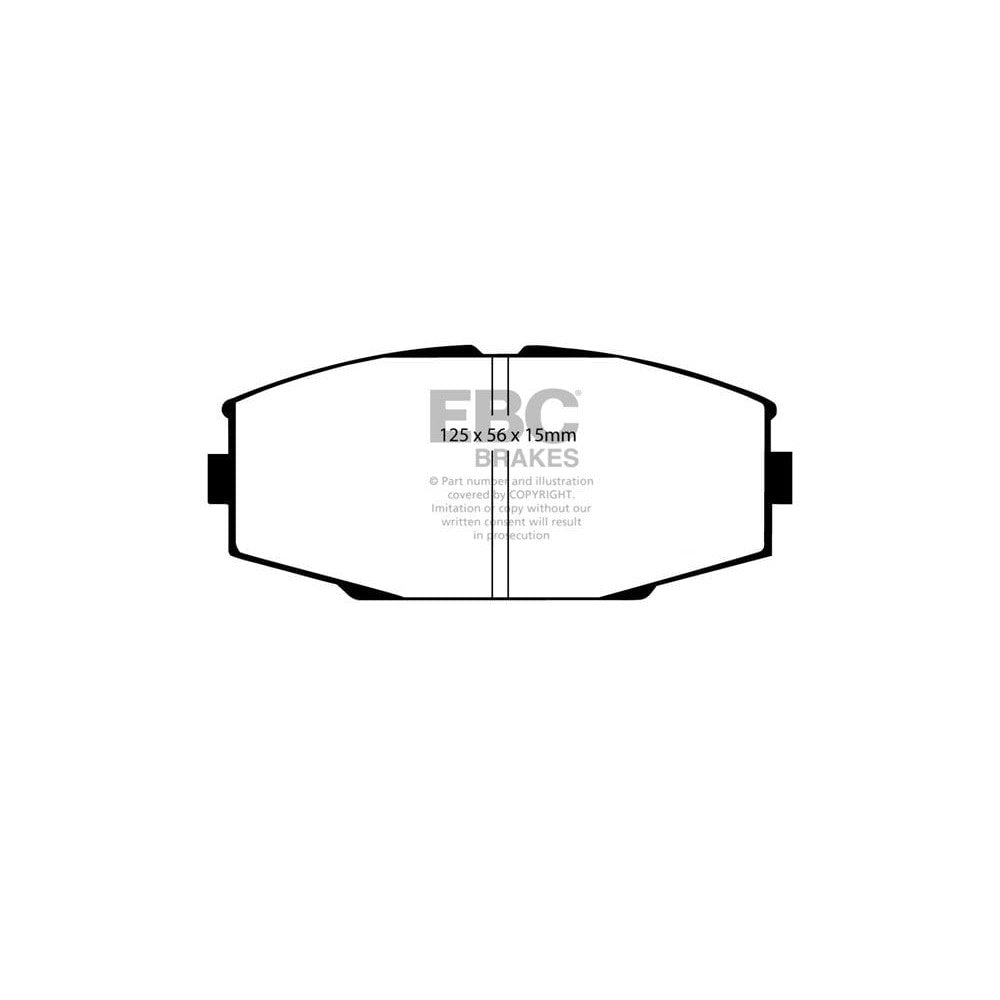 EBC Redstuff Brake Pads 125mm x 56mm DP3610C - Front