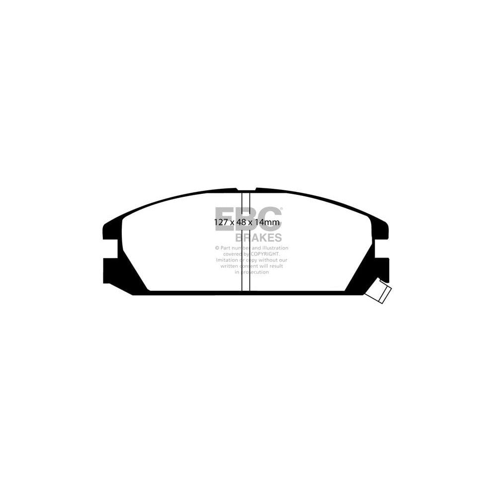 EBC Greenstuff 2000 Brake Pads 127mm x 48mm DP2623 - Front