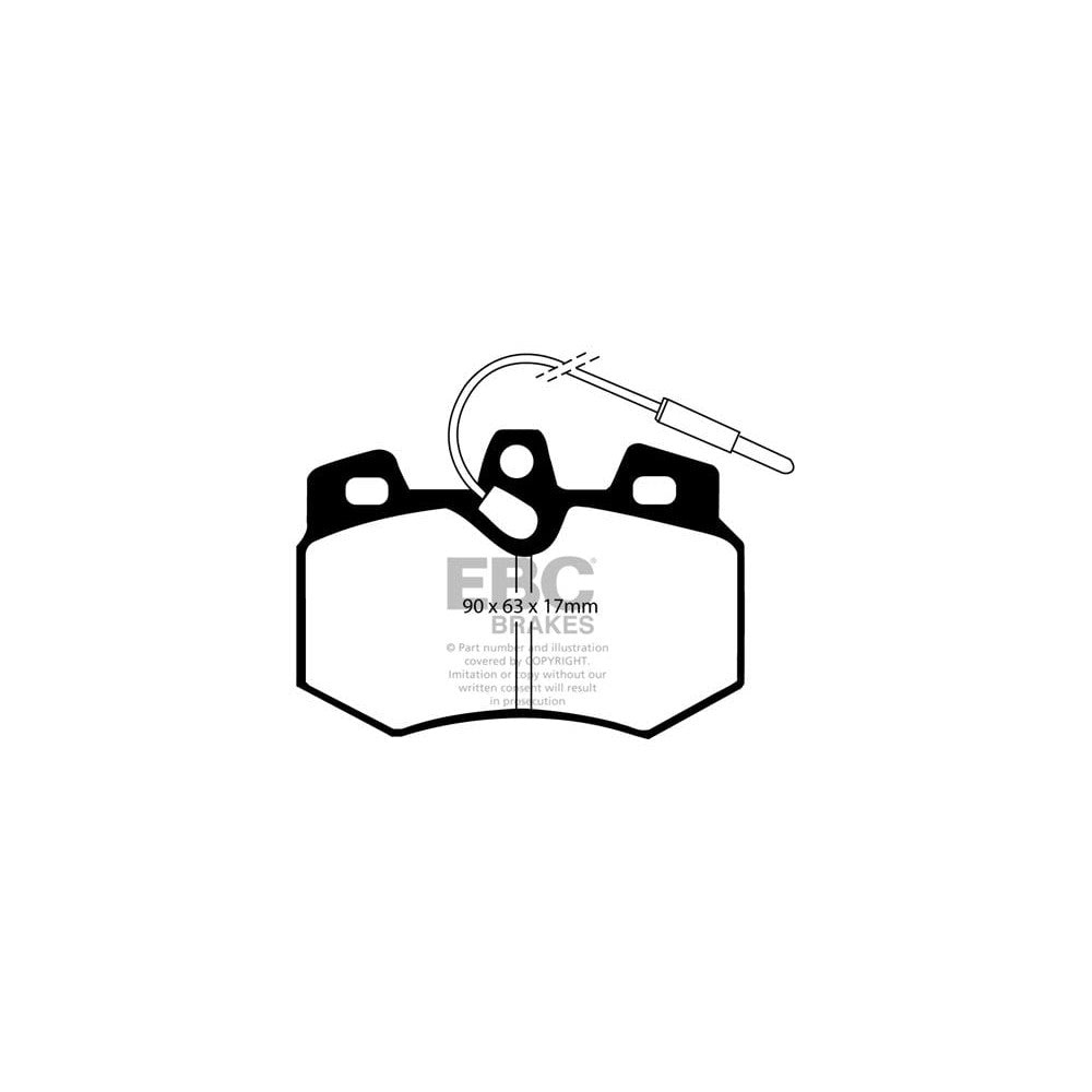 EBC Yellowstuff Brake Pads 90mm x 63mm DP4626R - Front