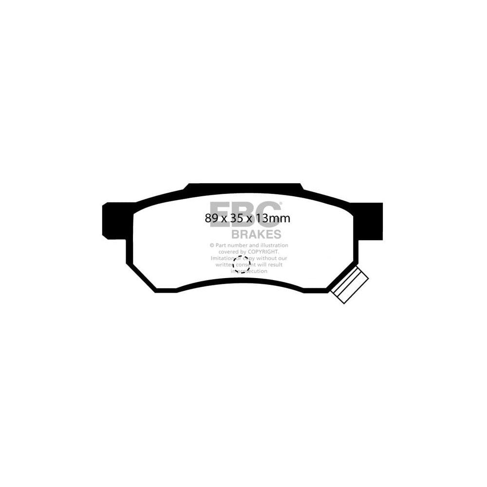EBC Bluestuff NDX Brake Pads 89mm x 35mm DP5642/2NDX - Rear