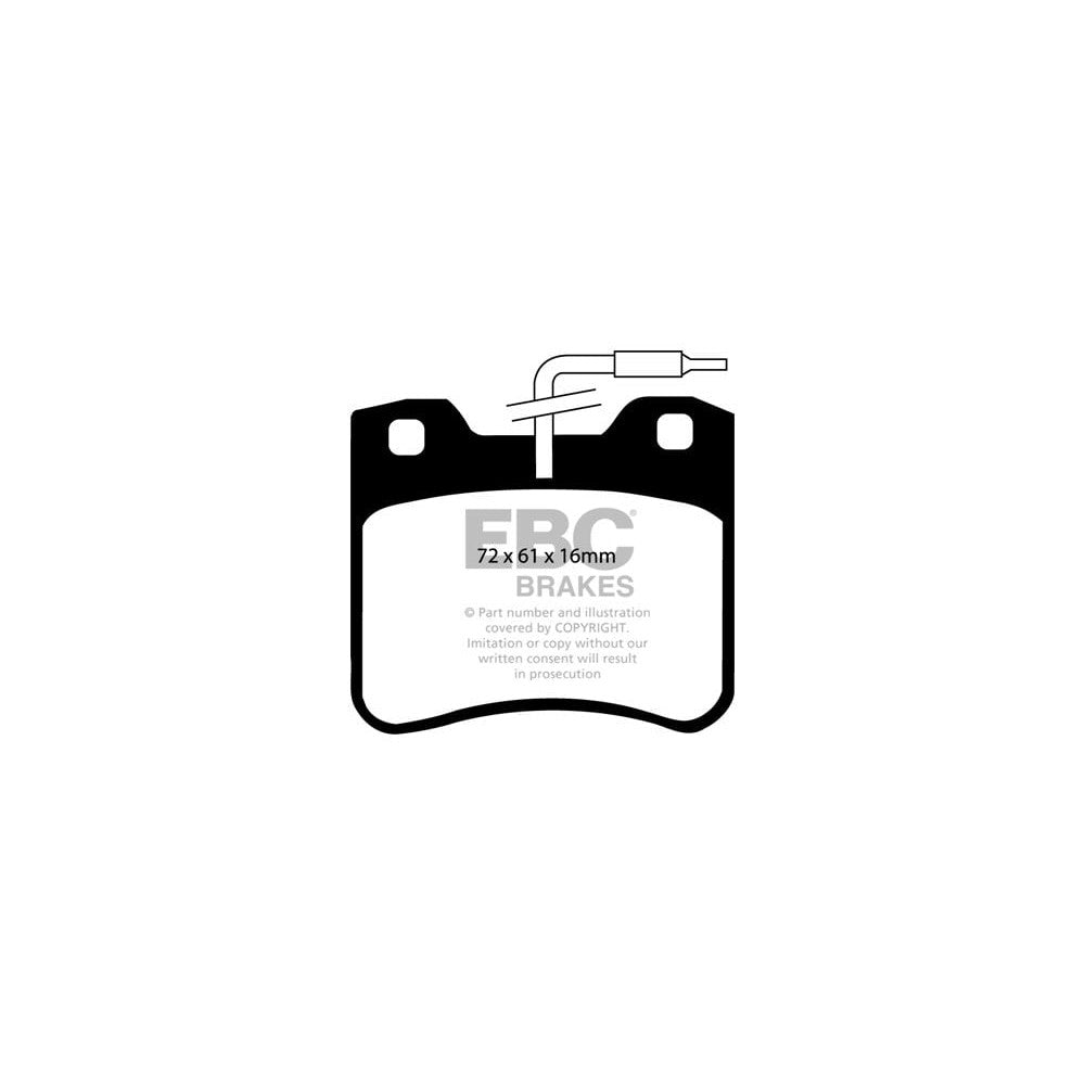 EBC Ultimax Brake Pads 72mm x 61mm DP656 - Front