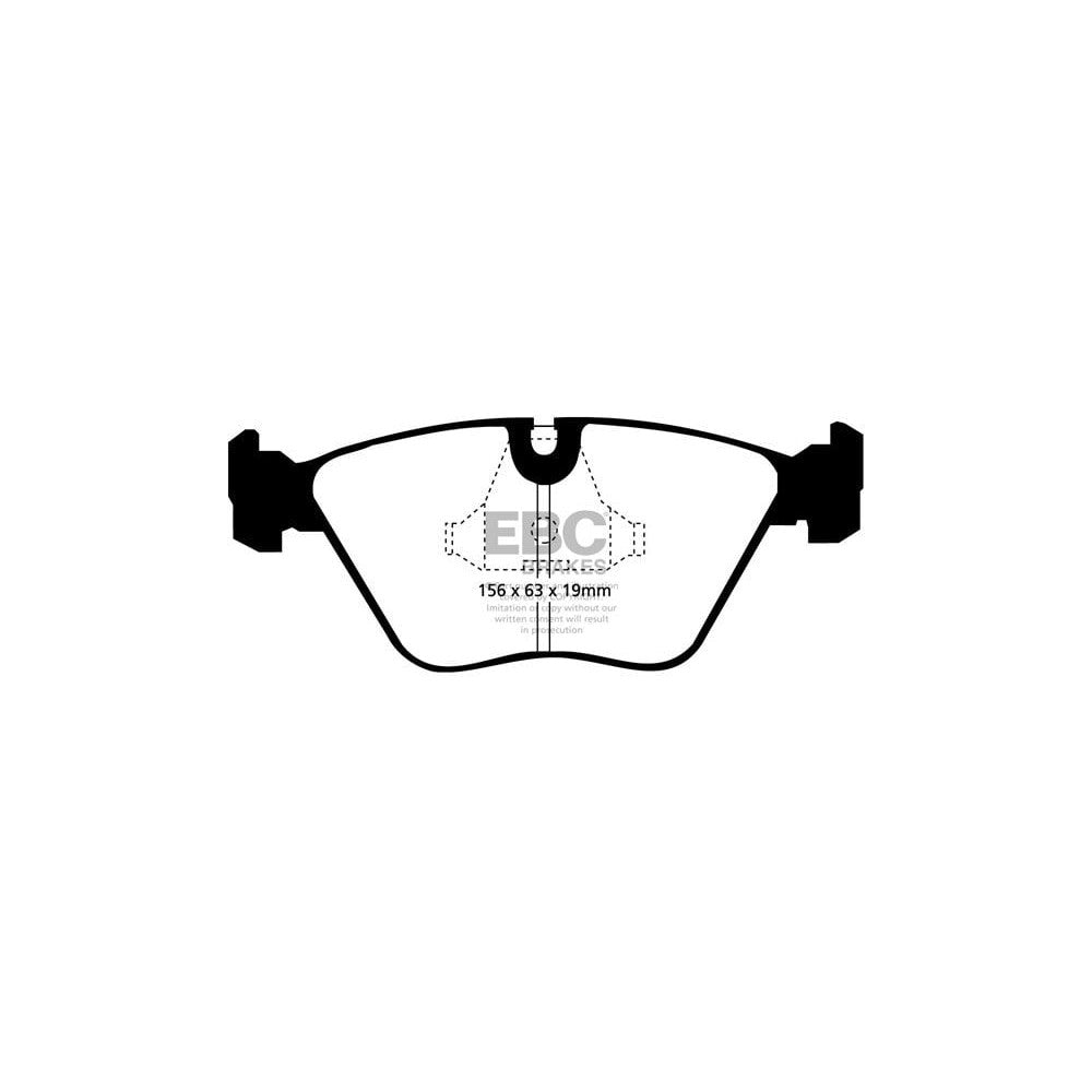 EBC Greenstuff 2000 Brake Pads 156mm x 63mm DP2689 - Front