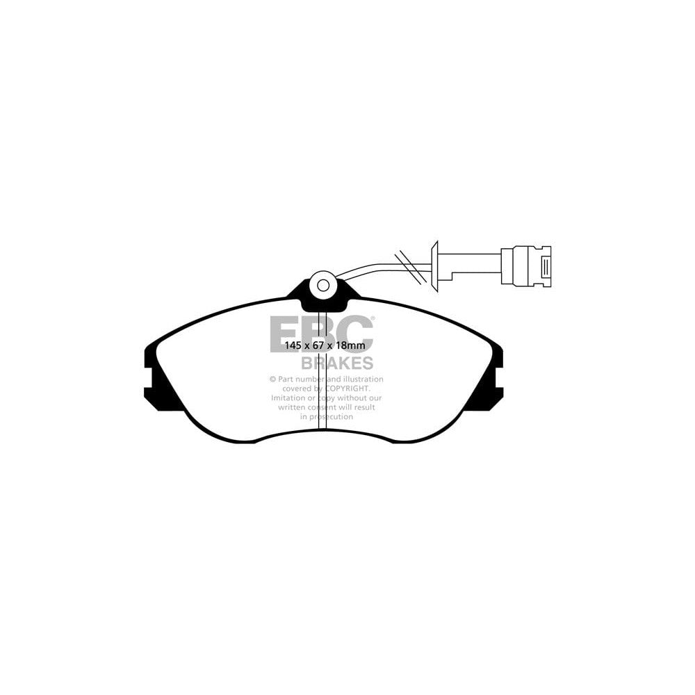 EBC Greenstuff 2000 Brake Pads 145mm x 67mm DP2711 - Front