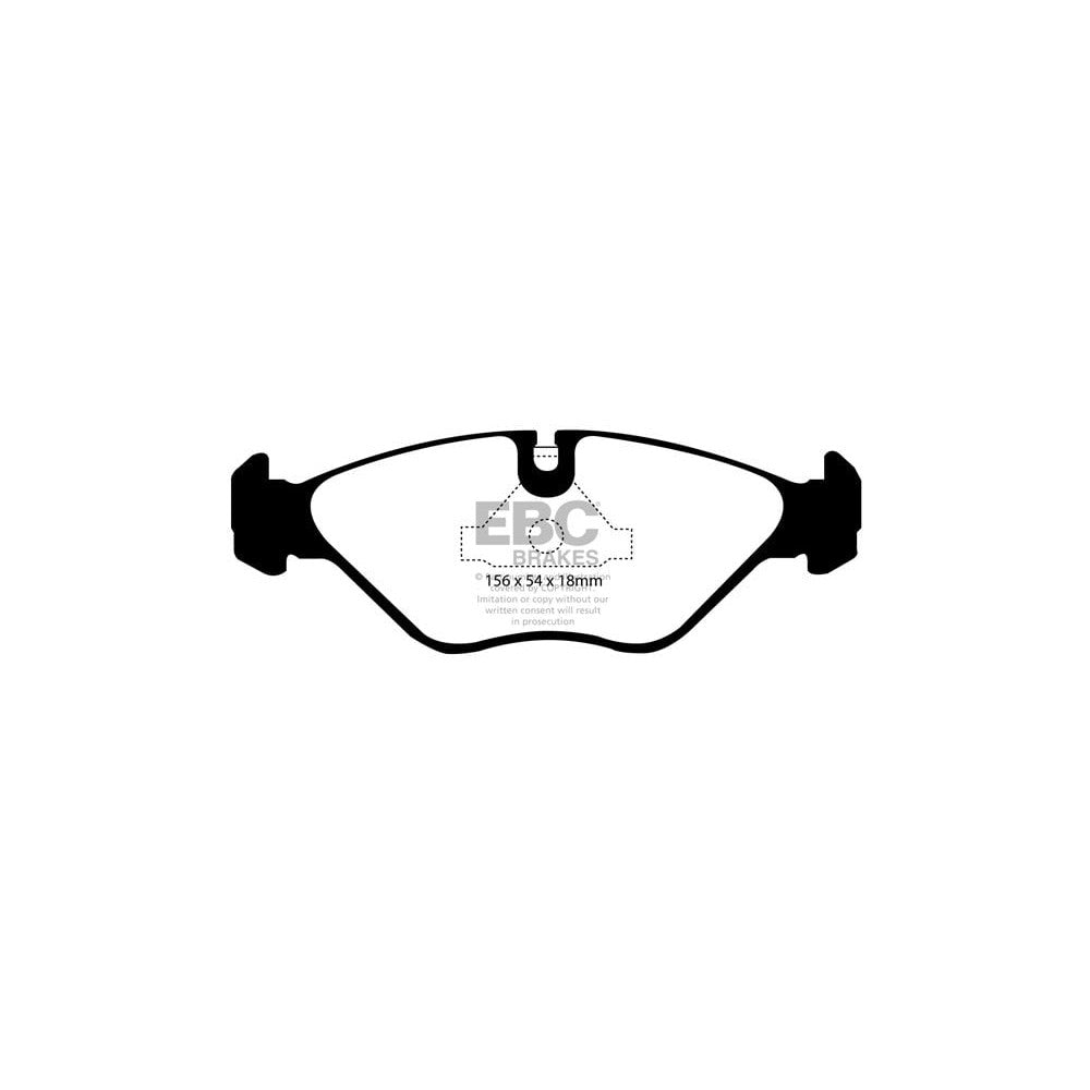 EBC Ultimax Brake Pads 156mm x 54mm DP751 - Front