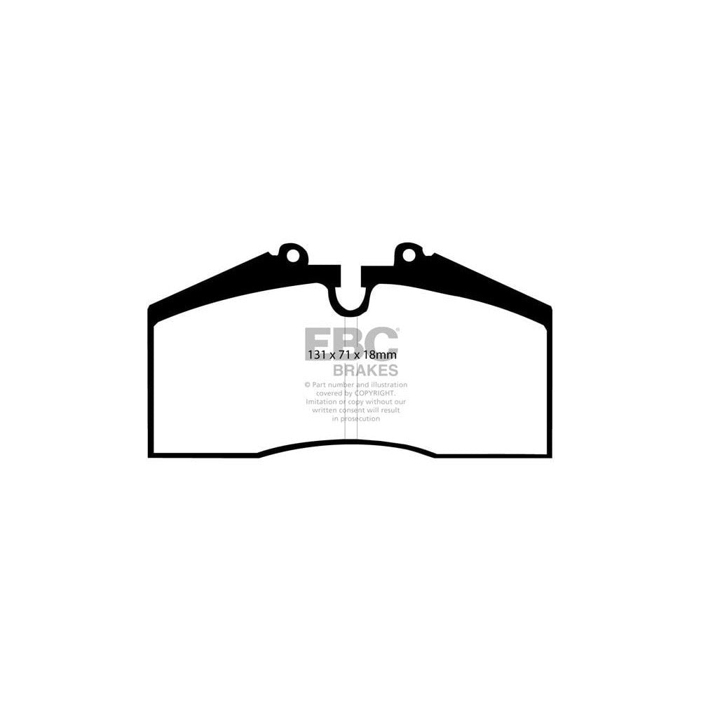 EBC Bluestuff NDX Brake Pads 131mm x 71mm DP5767NDX - Front