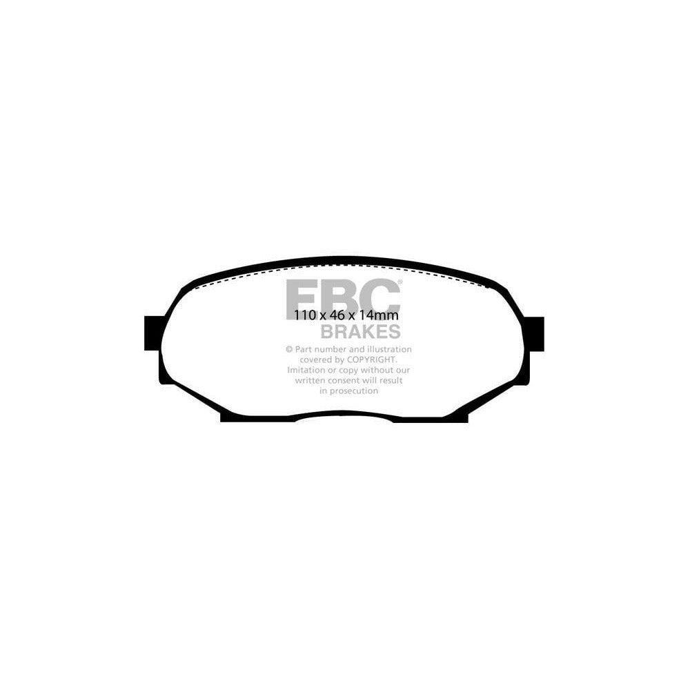 EBC Ultimax Brake Pads 110mm x 46mm DP802 - Front