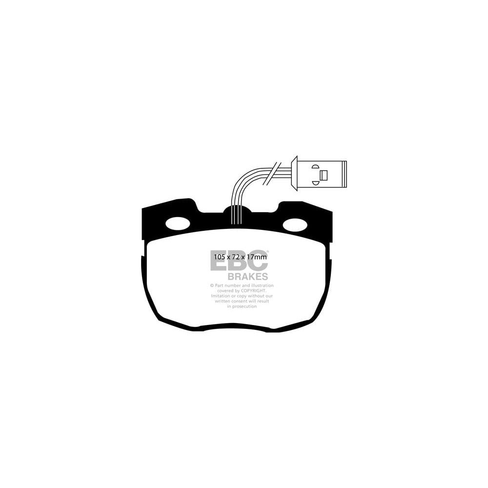 EBC Ultimax Brake Pads 105mm x 72mm DP814 - Front
