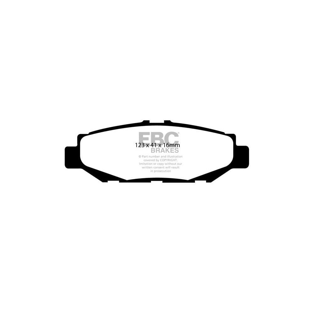 EBC Yellowstuff Brake Pads 123mm x 41mm DP4848R - Rear