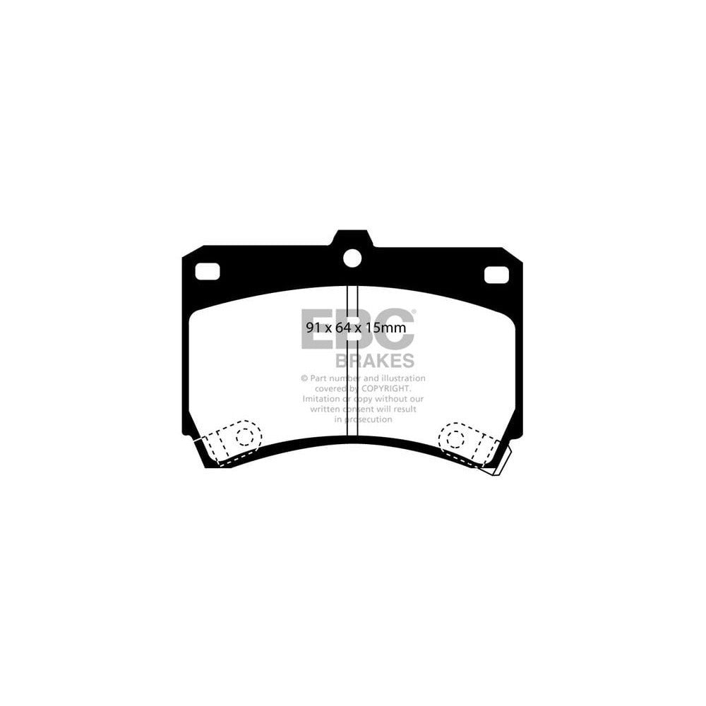 EBC Ultimax Brake Pads 91mm x 64mm DP884 - Front