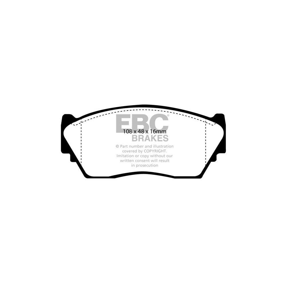 EBC Ultimax Brake Pads 108mm x 48mm DP892 - Front
