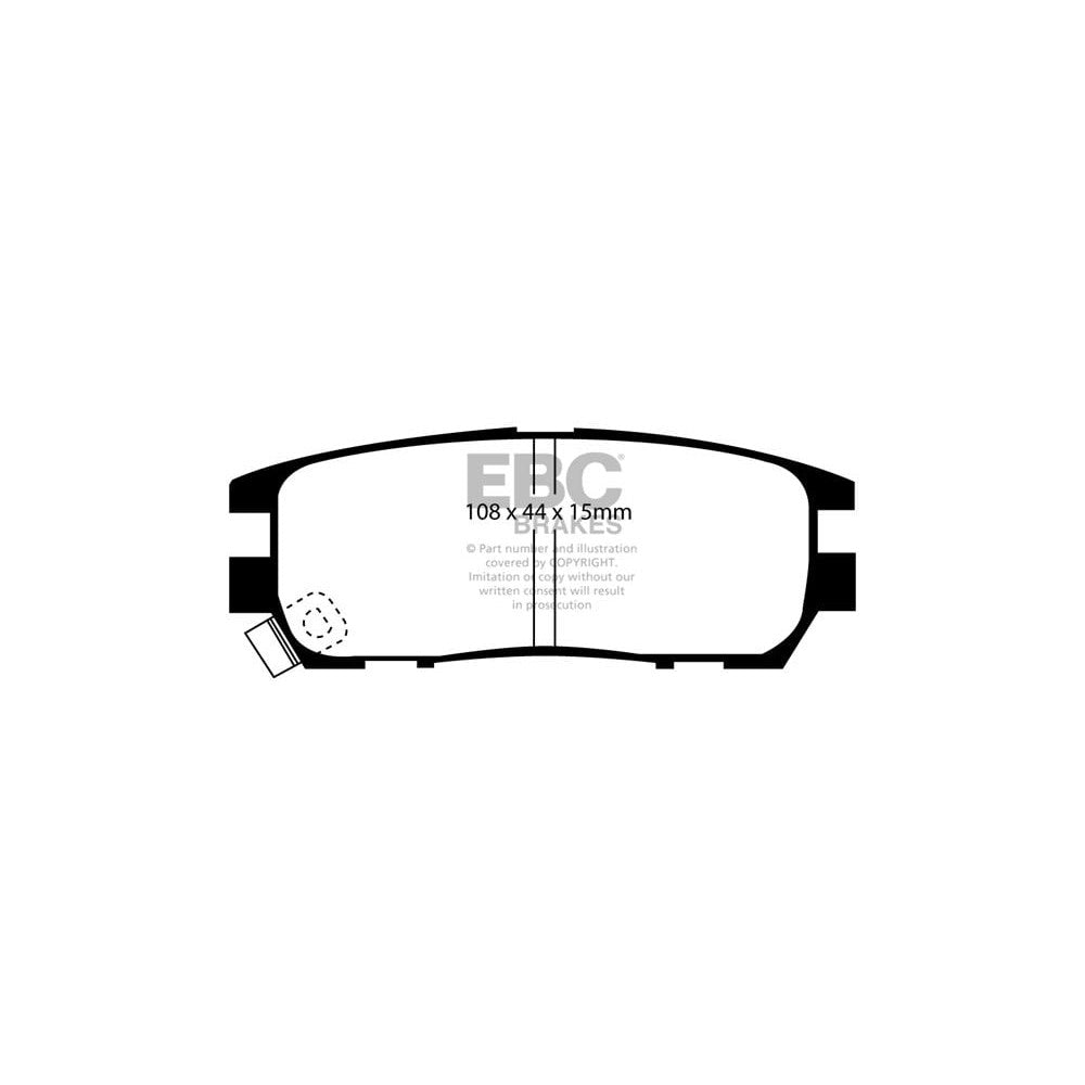 EBC Ultimax Brake Pads 108mm x 44mm DP958 - Rear