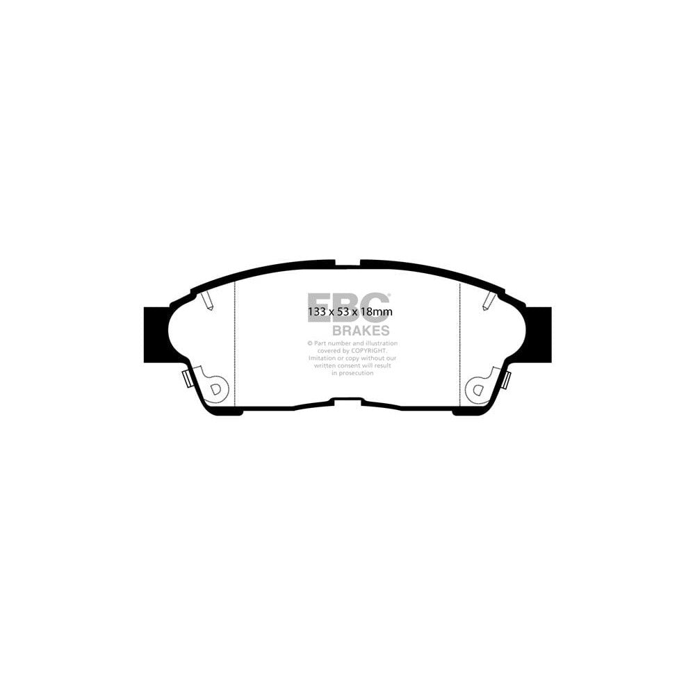 EBC Yellowstuff Brake Pads 133mm x 53mm DP4964R - Front
