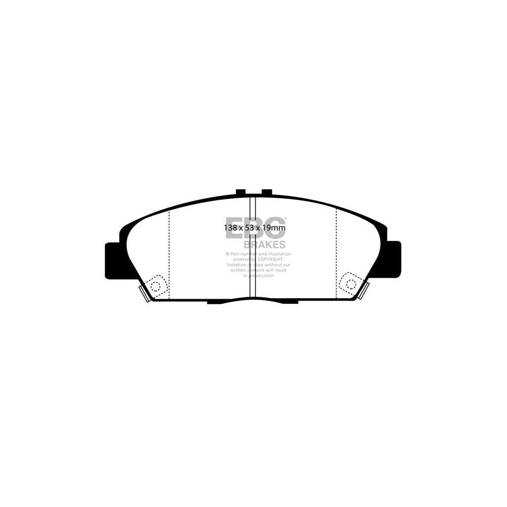 EBC Ultimax Brake Pads 138mm x 53mm DP975 - Front