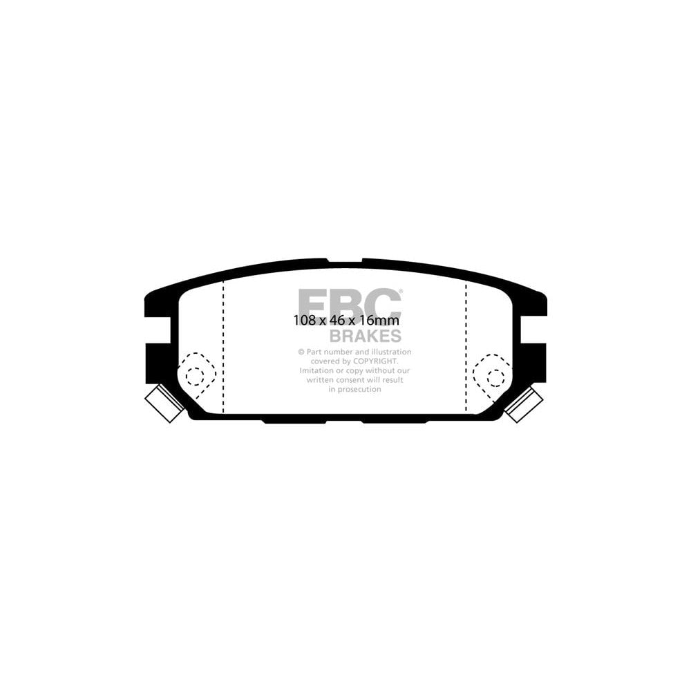EBC Ultimax Brake Pads 108mm x 46mm DP987 - Rear