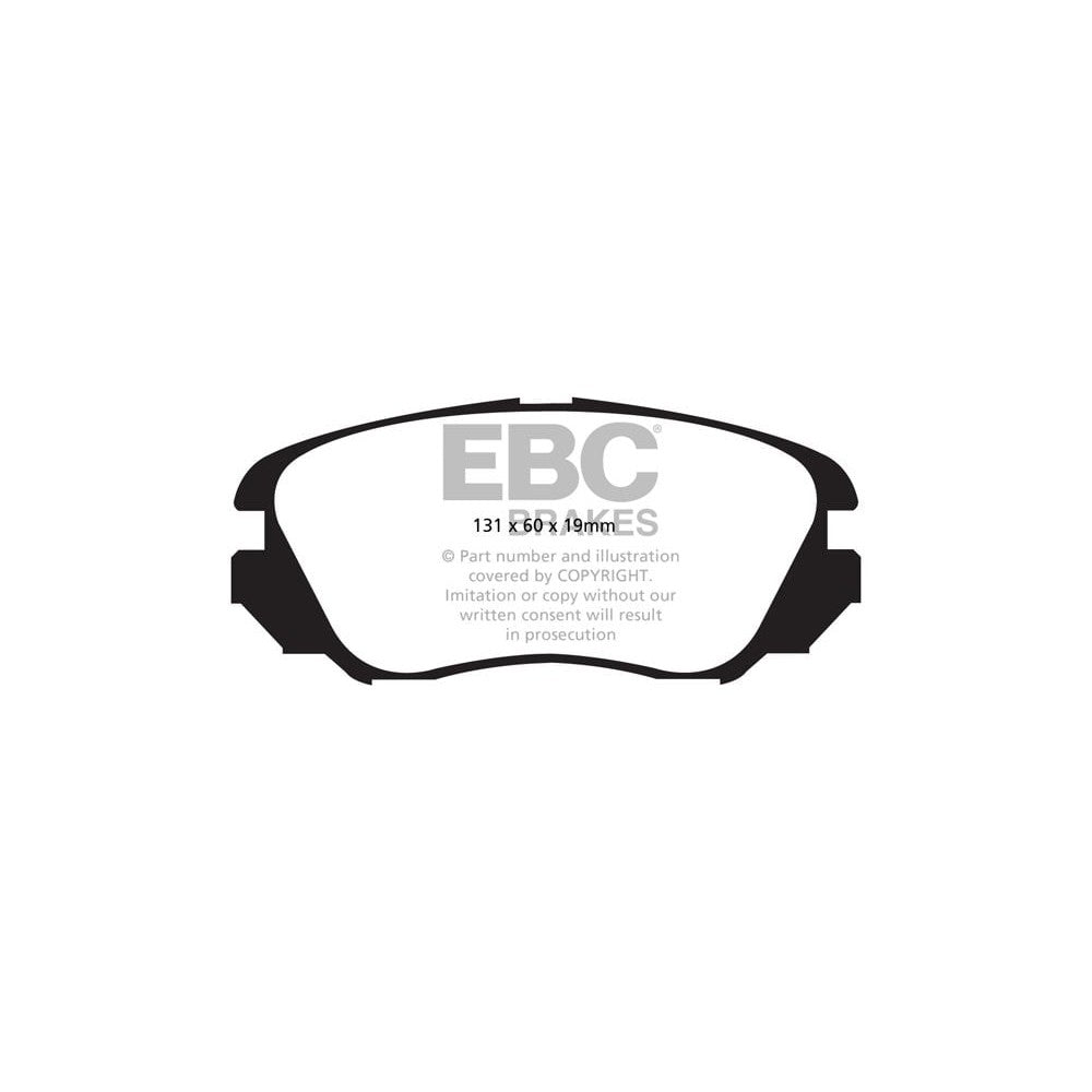EBC Greenstuff 2000 Brake Pads 131mm x 60mm DP22013 - Front