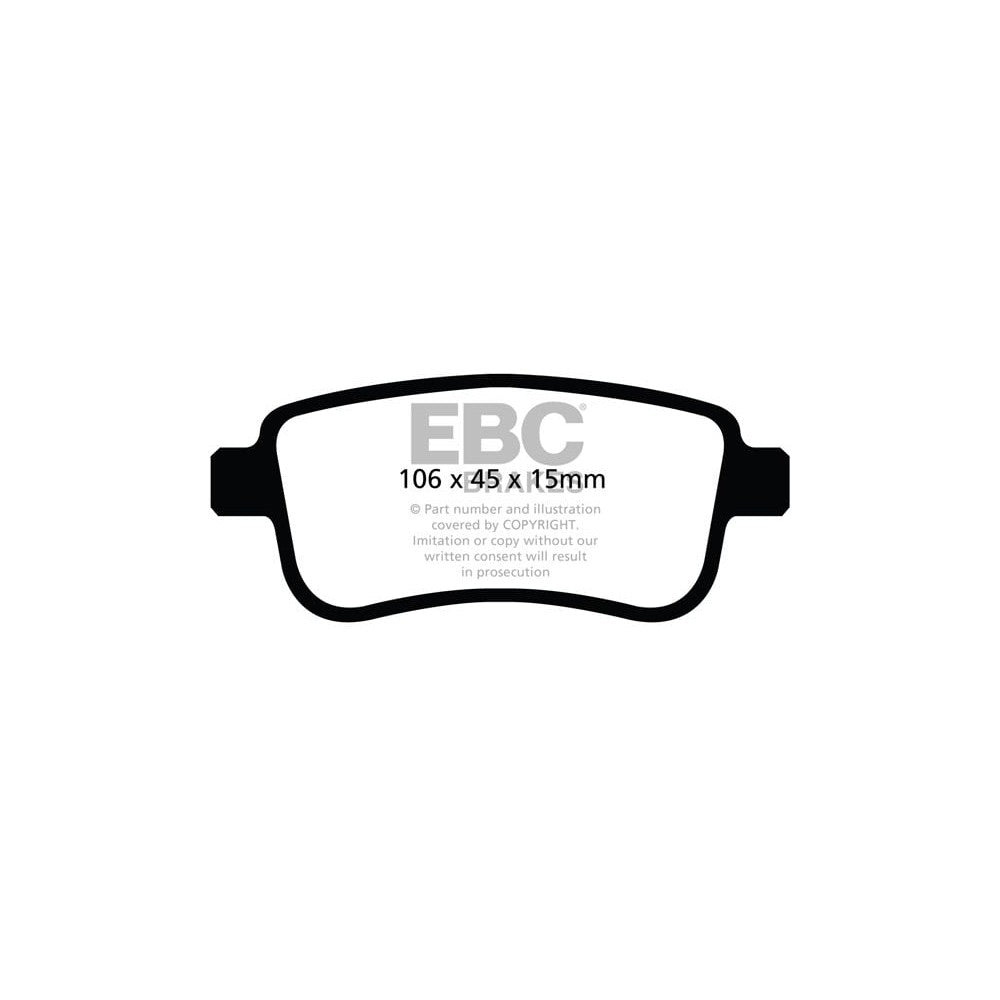 EBC Redstuff Brake Pads 106mm x 45mm DP32025C - Rear