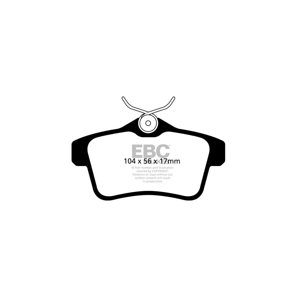 EBC Ultimax Brake Pads 104mm x 56mm DPX2053 - Rear