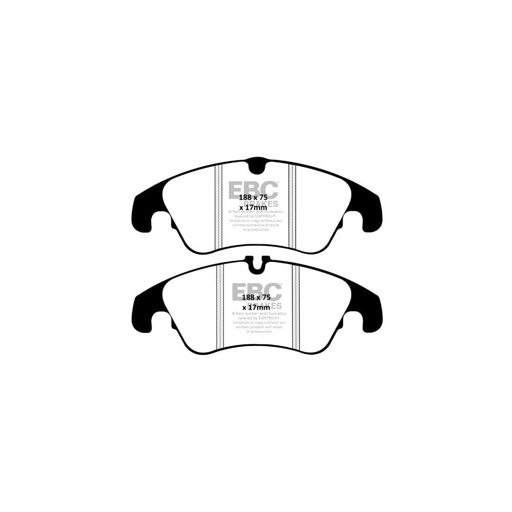 EBC Orangestuff Brake Pads 188mm x 75mm DP92055 - Front