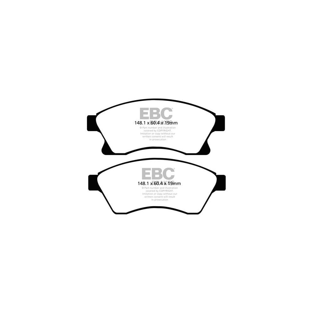 EBC Ultimax Brake Pads 148.1mm x 60.4mm DPX2065 - Front