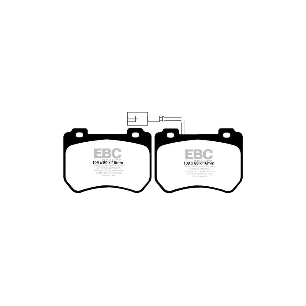 EBC Ultimax Brake Pads 109mm x 80mm DPX2074 - Front