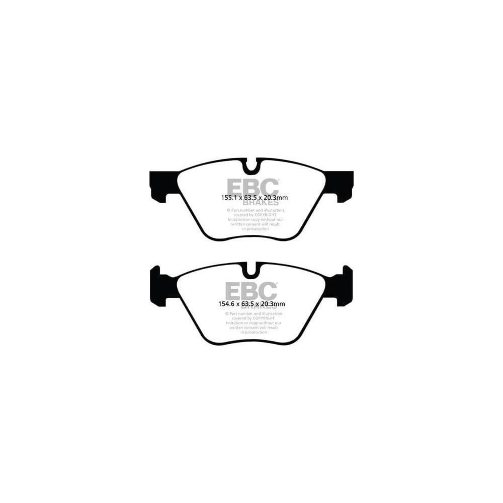 EBC Ultimax Brake Pads 154.6mm x 63.5mm DPX2088 - Front