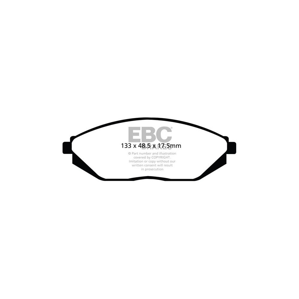 EBC Ultimax Brake Pads 133mm x 48.5mm DPX2097 - Front